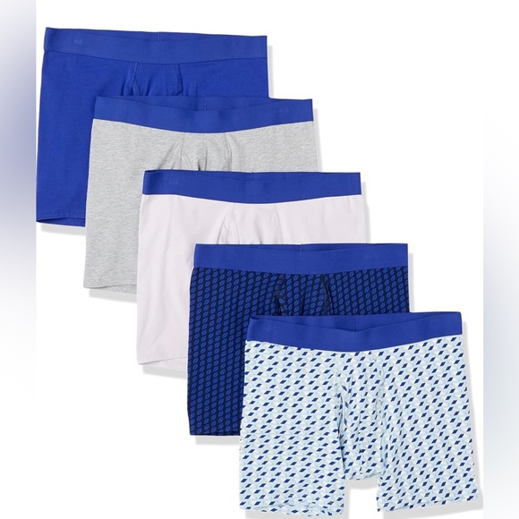 Amazon Essentials Underwear & Socks Amazon Essentials Mens Cotton Jersey Boxer Brief Size